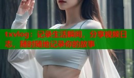 txvlog：记录生活瞬间，分享视频日志，随时随地记录你的故事
