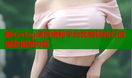 糖心vlog演员揭秘平台优势轻松打造爆款视频内容