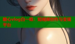 糖心vlog白一晗：短视频创作与变现平台