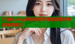 91糖心vlog带你探索苹果的甜蜜世界和独特魅力