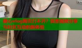 糖心vlog网页打不开？探索视频分享与社区互动的新体验