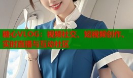 糖心VLOG：视频社交、短视频创作、实时直播与互动社区