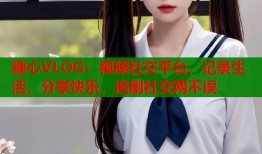 糖心VLOG：视频社交平台，记录生活，分享快乐，追剧社交两不误