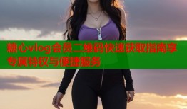 糖心vlog会员二维码快速获取指南享专属特权与便捷服务