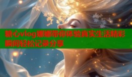 糖心vlog娜娜带你体验真实生活精彩瞬间轻松记录分享