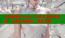 小晚酱糖心vlog：记录生活美好瞬间，分享创意视频，激发灵感