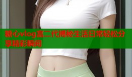 糖心vlog富二代揭秘生活日常轻松分享精彩瞬间