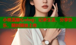 小桃酱糖心vlog：记录生活，分享快乐，随时随地上传