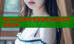 糖心vlog深夜分享真实生活点滴记录温暖时光
