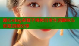 糖心vlog茶狸子揭秘日常生活趣味与创意灵感分享