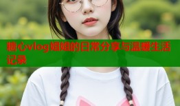 糖心vlog姐姐的日常分享与温暖生活记录
