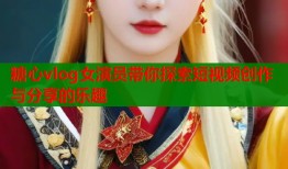 糖心vlog女演员带你探索短视频创作与分享的乐趣