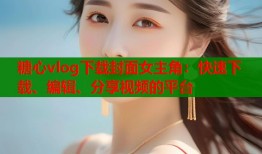 糖心vlog下载封面女主角：快速下载、编辑、分享视频的平台