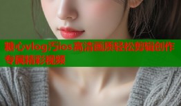 糖心vlog汅ios高清画质轻松剪辑创作专属精彩视频