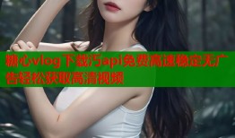糖心vlog下载汅api免费高速稳定无广告轻松获取高清视频
