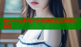 糖心vlog勇闯户外极限挑战记录精彩瞬间