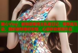 糖心Vlog：解锁甜蜜博主私密日记，零距离互动，精彩剧情等你发现，心动体验即刻开启