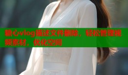 糖心vlog描述文件删除，轻松管理视频素材，优化空间