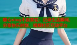 糖心vlog不良笑花：记录生活瞬间，分享快乐时刻，视频社区互动平台