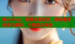 糖心Vlog：观看失败惩罚，解锁更多惊喜与福利，大胆展示真我