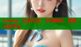 txvlog：记录生活，分享瞬间，视频日志平台