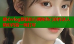糖心vlog颜值排行揭秘热门创作达人精彩内容一网打尽