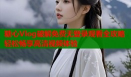 糖心Vlog破解免费无登录观看全攻略轻松畅享高清视频体验
