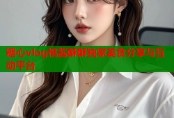 糖心vlog桃酱酥酥独家美食分享与互动平台