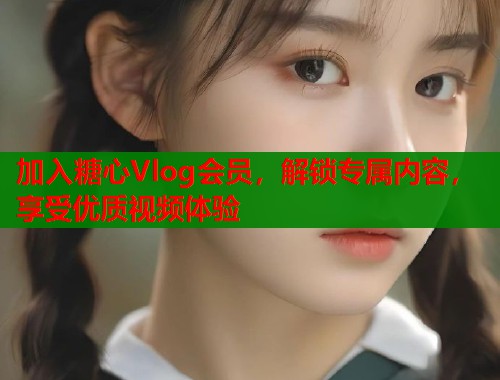 加入糖心Vlog会员，解锁专属内容，享受优质视频体验