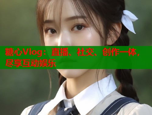 糖心Vlog：直播、社交、创作一体，尽享互动娱乐