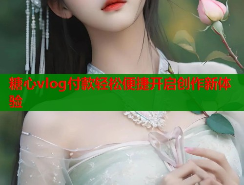 糖心vlog付款轻松便捷开启创作新体验