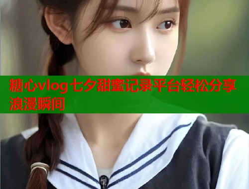 糖心vlog七夕甜蜜记录平台轻松分享浪漫瞬间