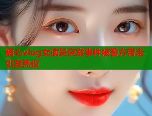 糖心vlog女演员突发事件被警方带走引发热议